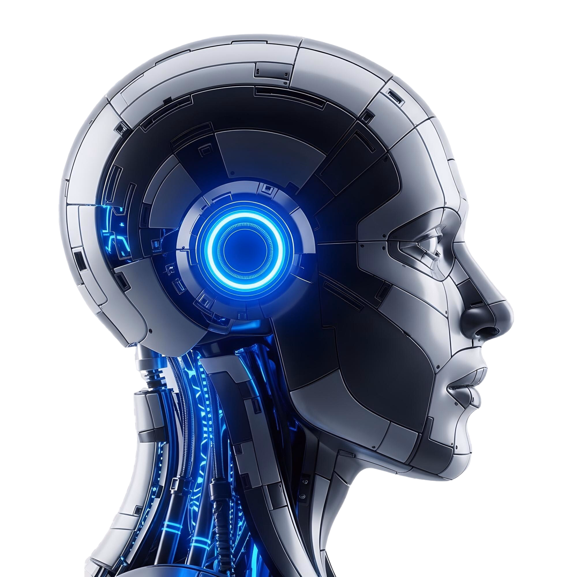 AI agent robot head