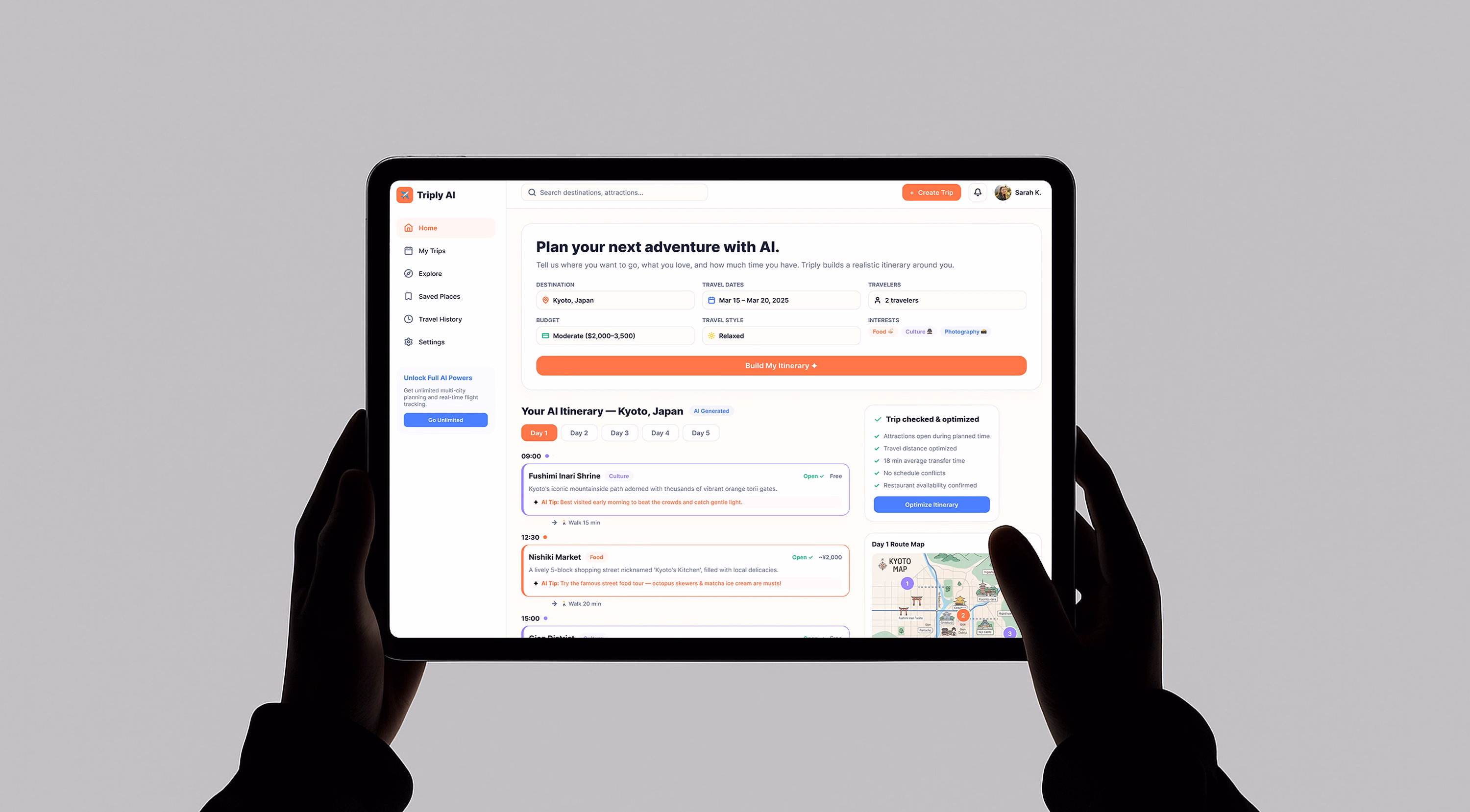 AI Itinerary Planner case study