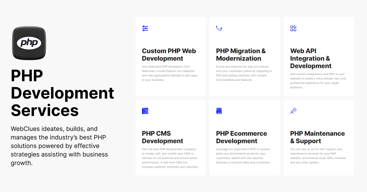 PHP Development Company | Custom PHP Development Services