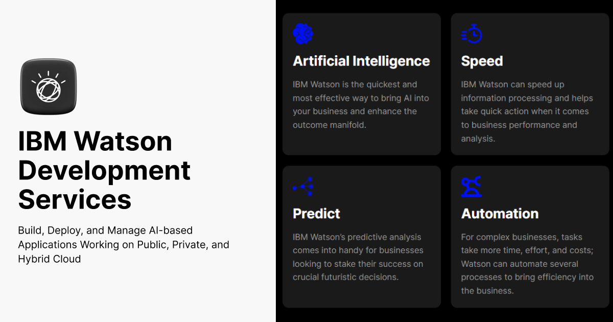 Ibm Watson Developer IBM Watson Services | IBM Watson Consulting Service