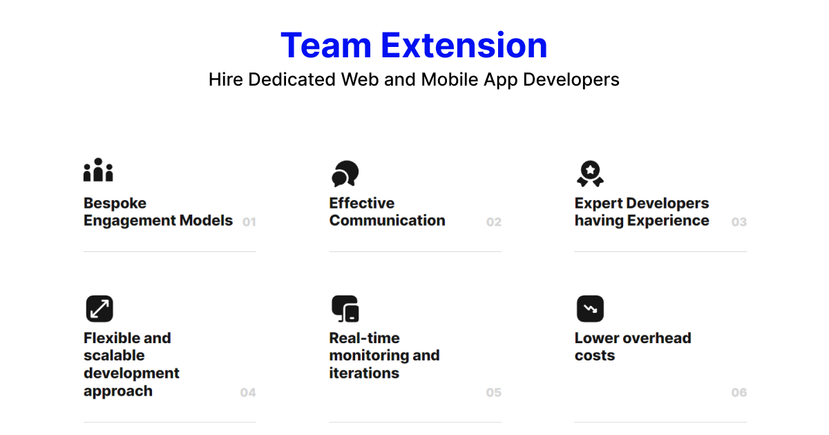 Team Extension Services | Hire Dedicated Developers