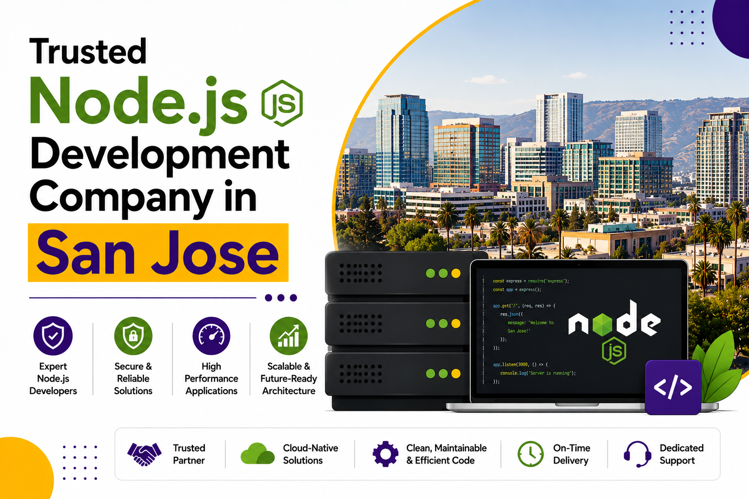 Trusted Node.js Development Company in San Jose 