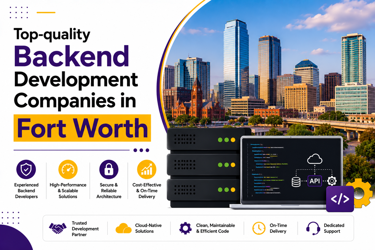 Top-quality  Backend Development Companies in Fort Worth