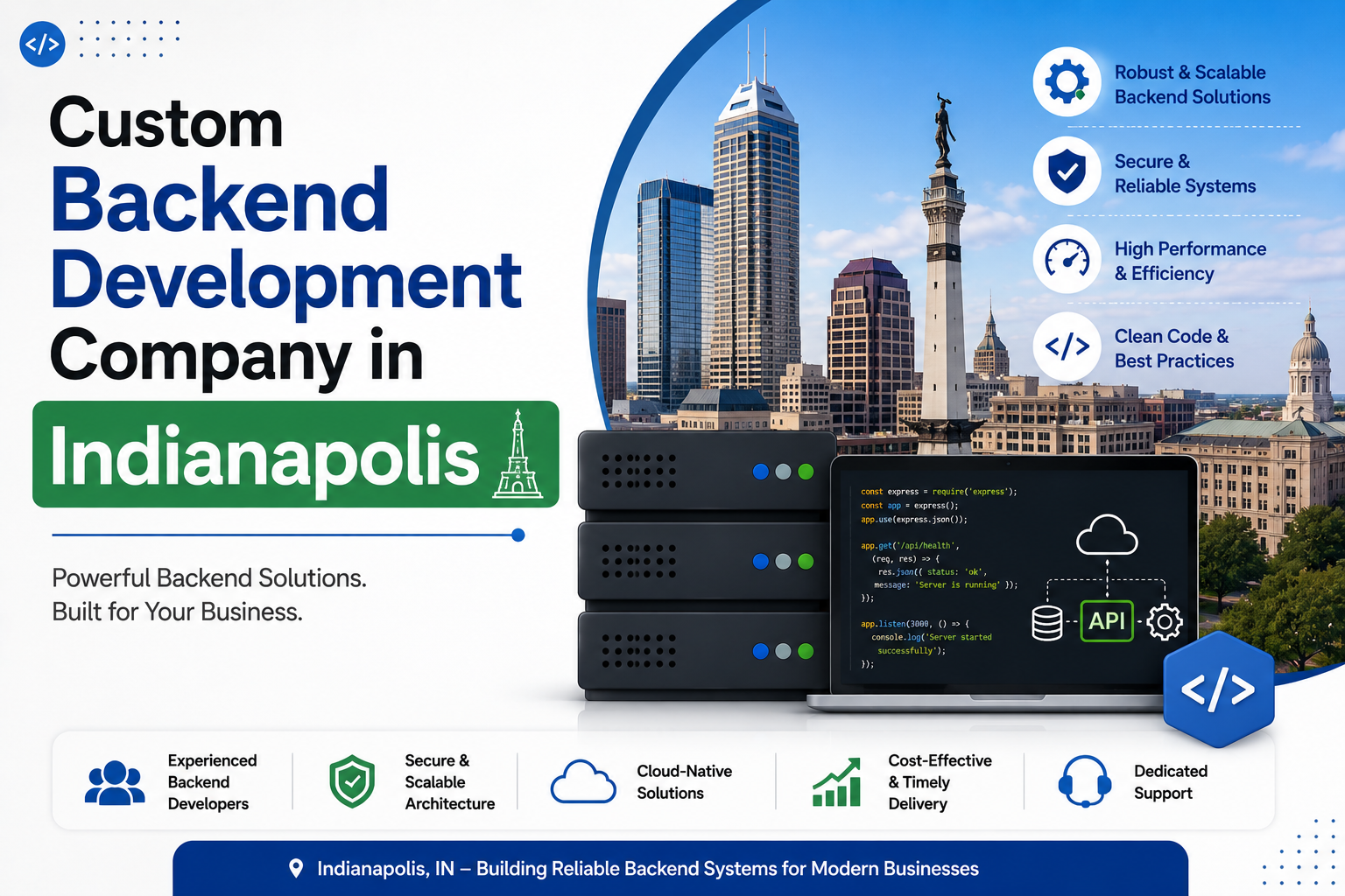 Custom Backend Development Company in Indianapolis