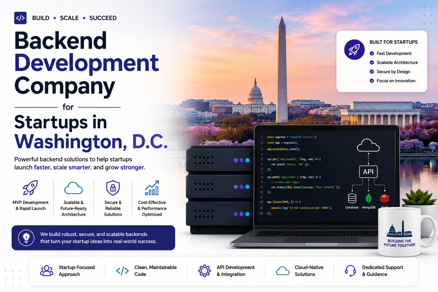 Backend Development Company for Startups in Washington, D.C.