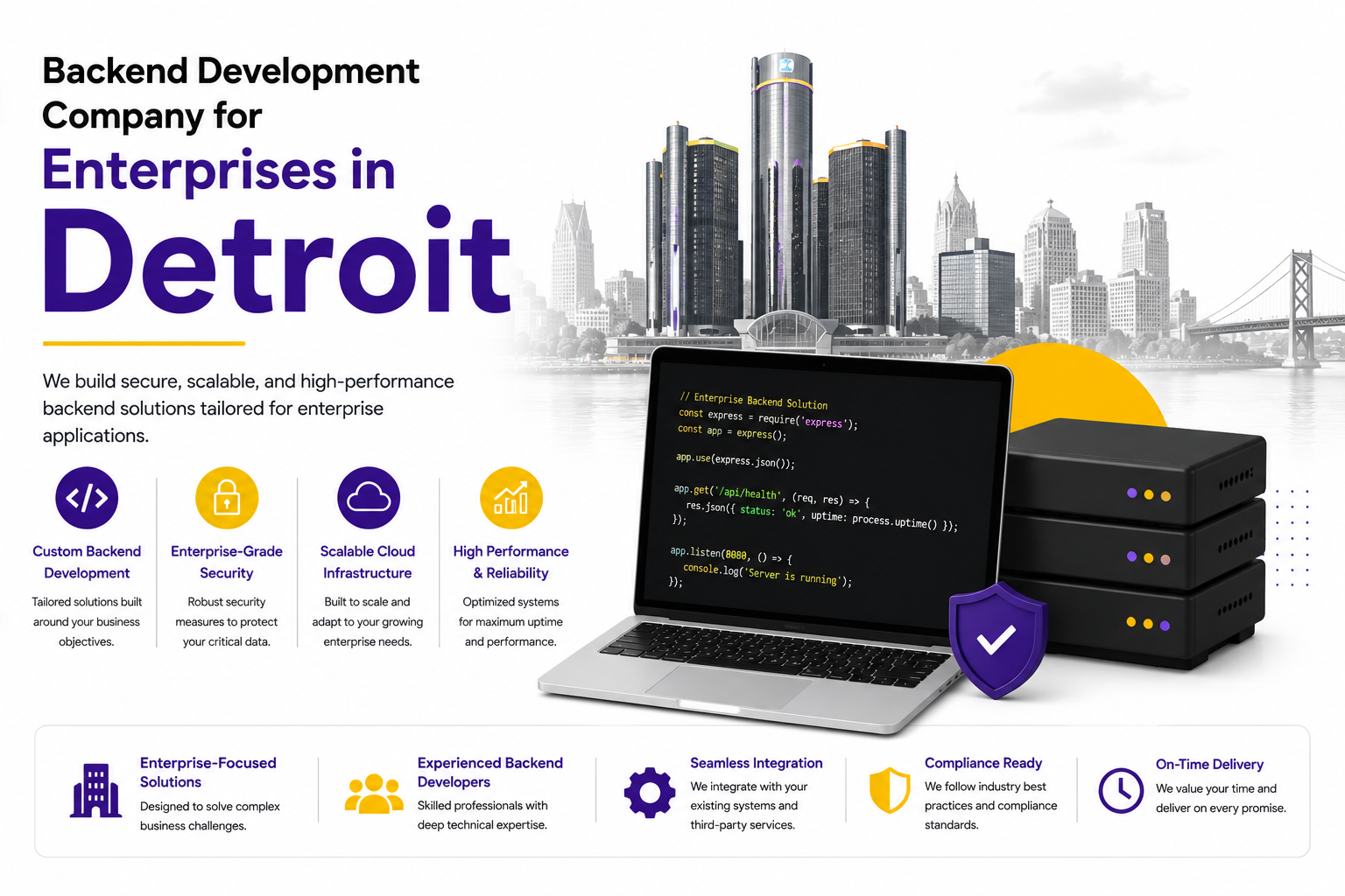 Backend Development Company for Enterprises in Detroit