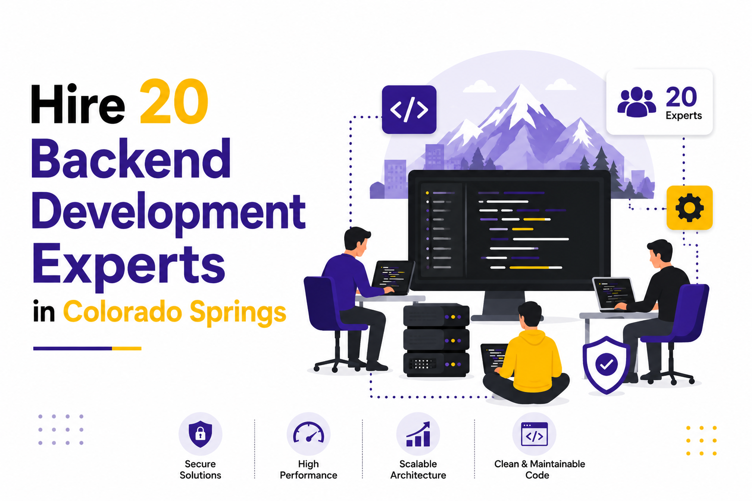 Hire 20 Backend Development Experts in Colorado Springs