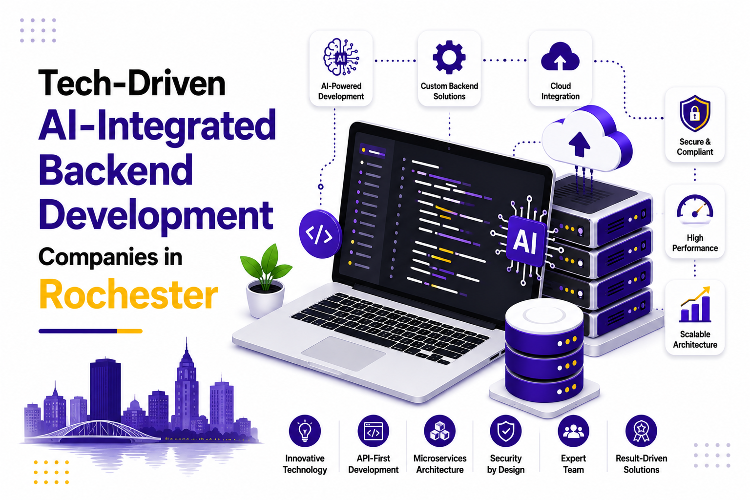 Tech-Driven AI-Integrated Backend Development Companies in Rochester