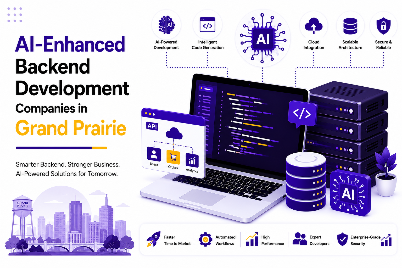 AI-Enhanced Backend Development Companies in Grand Prairie