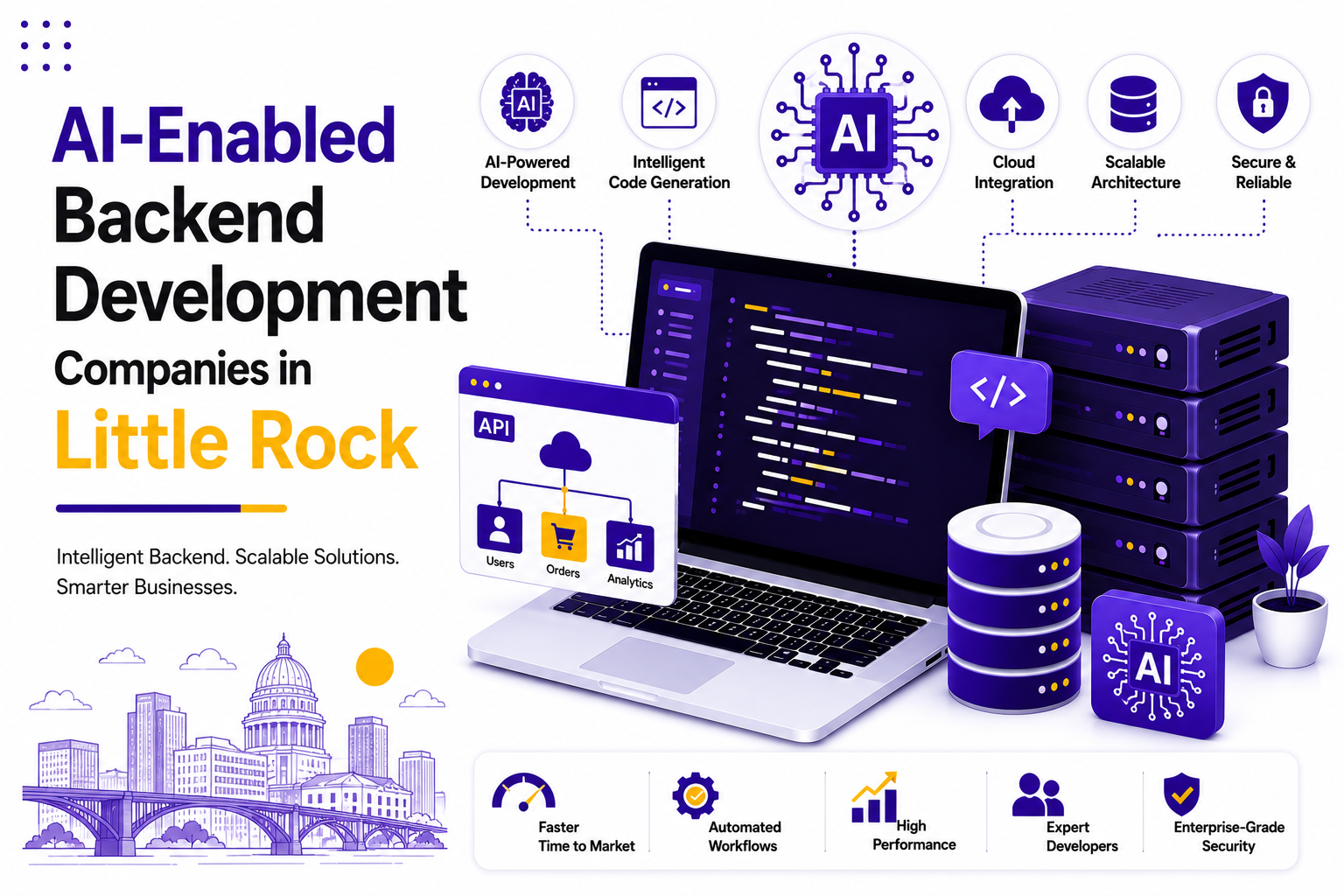 AI-Enabled Backend Development Companies in Little Rock