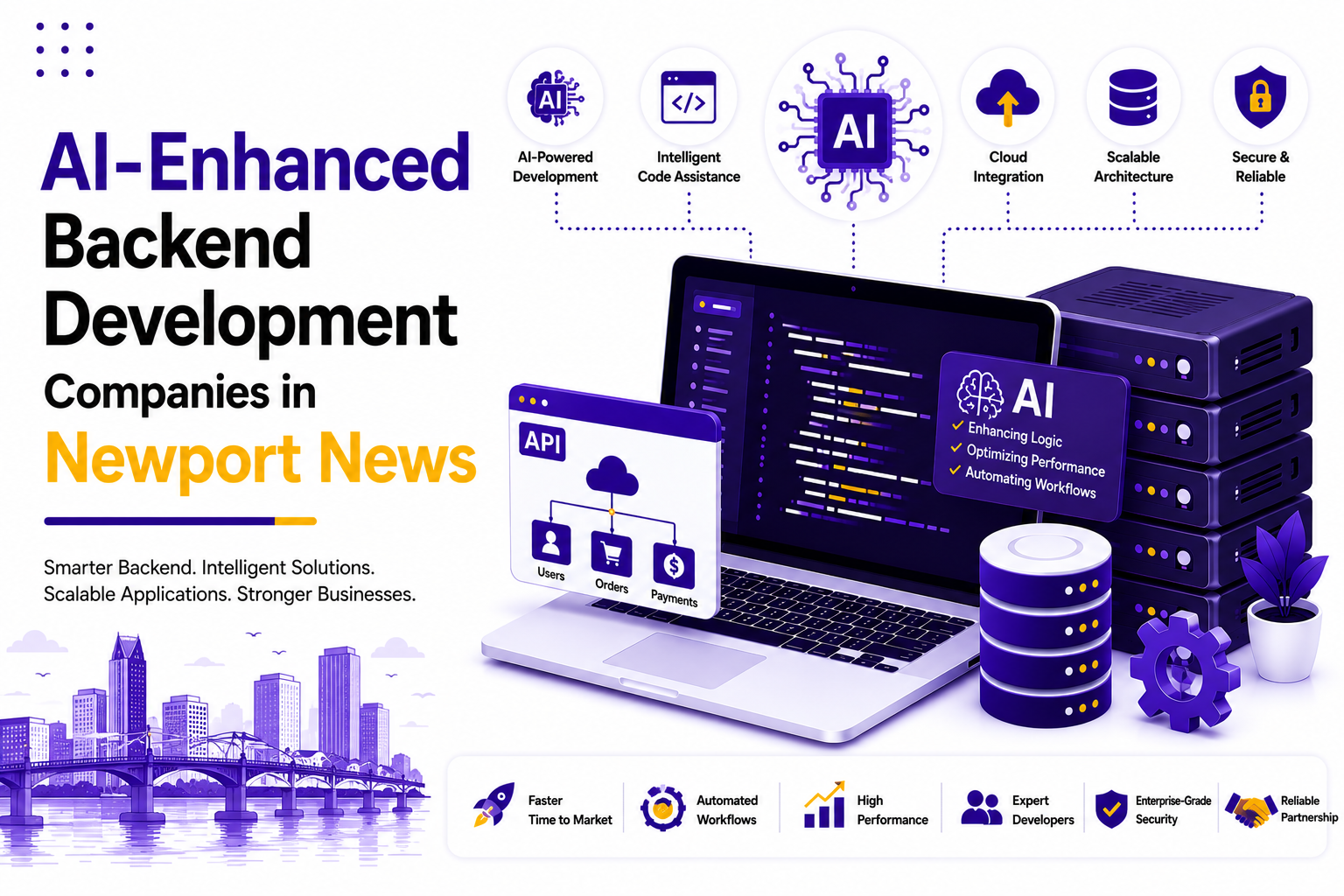 AI-Enhanced Backend Development Companies in Newport News