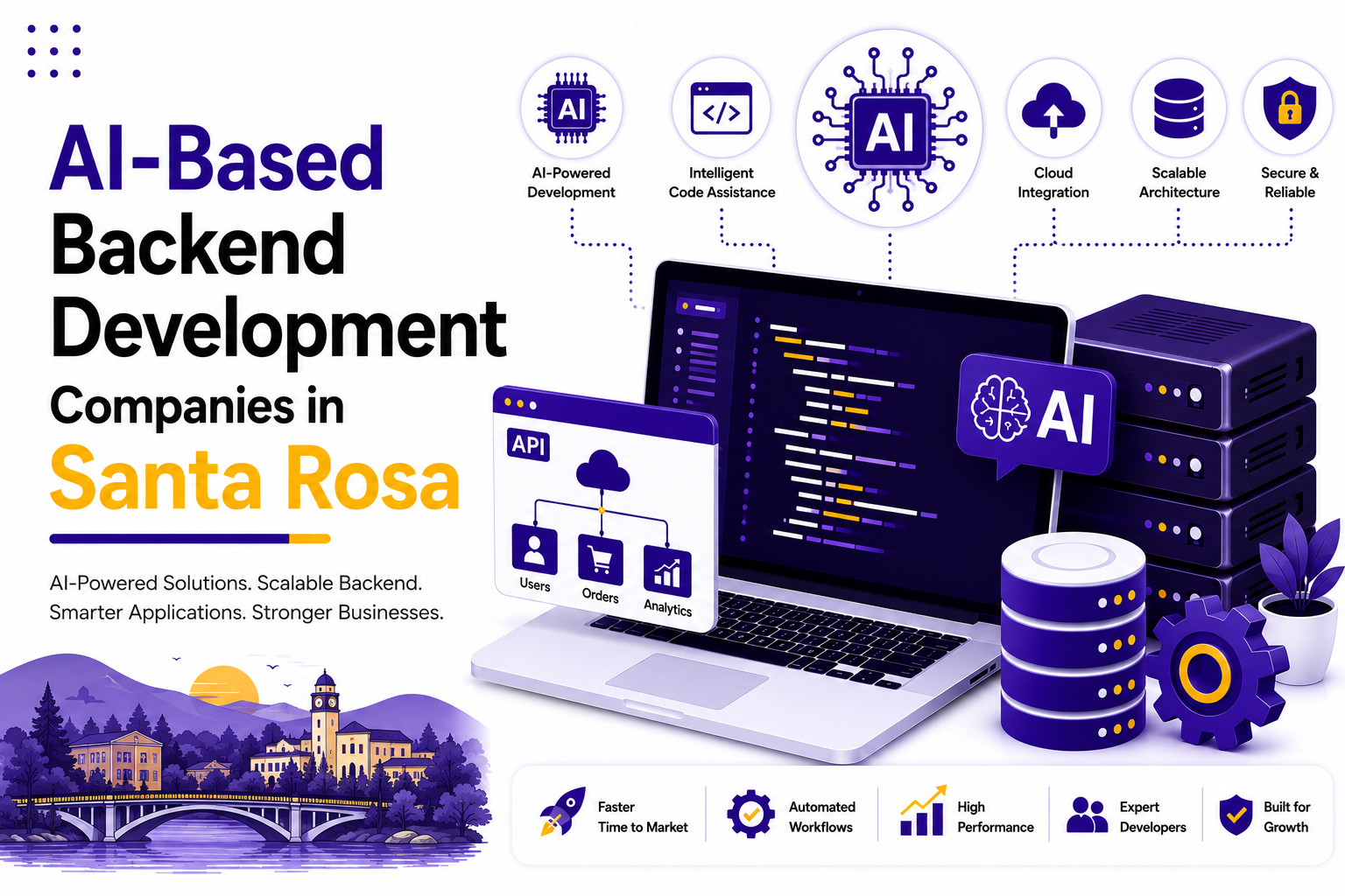 AI-Based Backend Development Companies in Santa Rosa