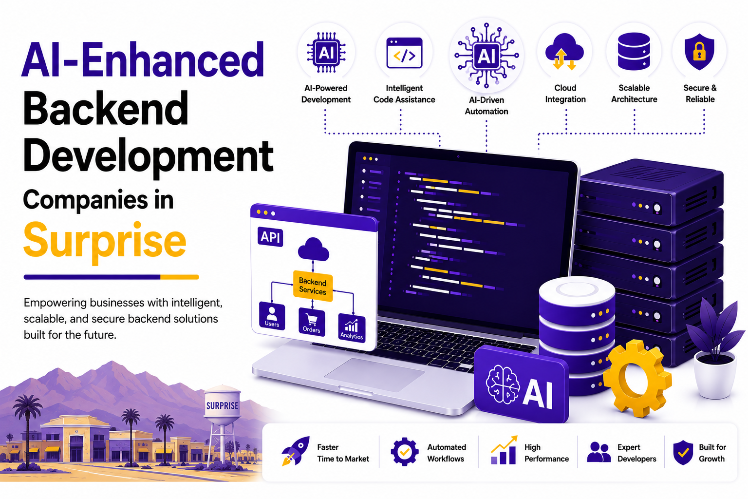AI-Enhanced Backend Development Companies in Surprise