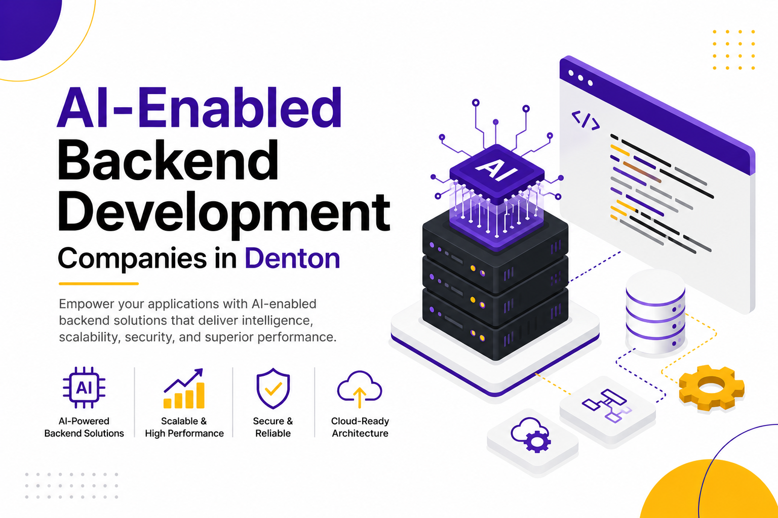 AI-Enabled Backend Development Companies in Denton 