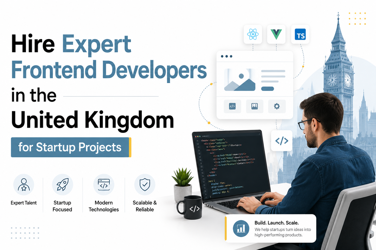 Hire Expert Frontend Developers in the United Kingdom for Startup Projects
