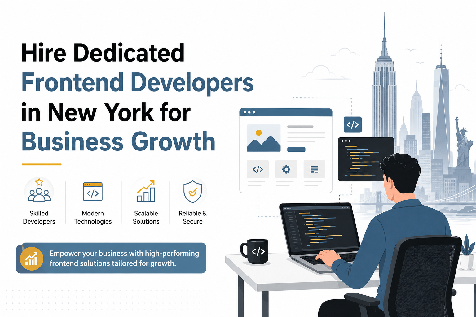 Hire Dedicated Frontend Developers in New York for Business Growth