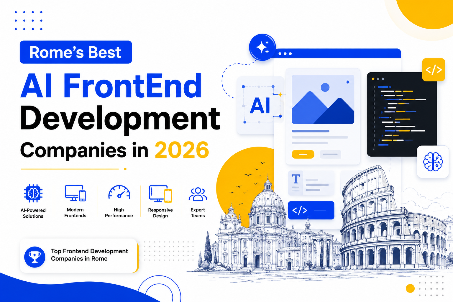 Rome’s Best AI FrontEnd Development Companies in 2026 
