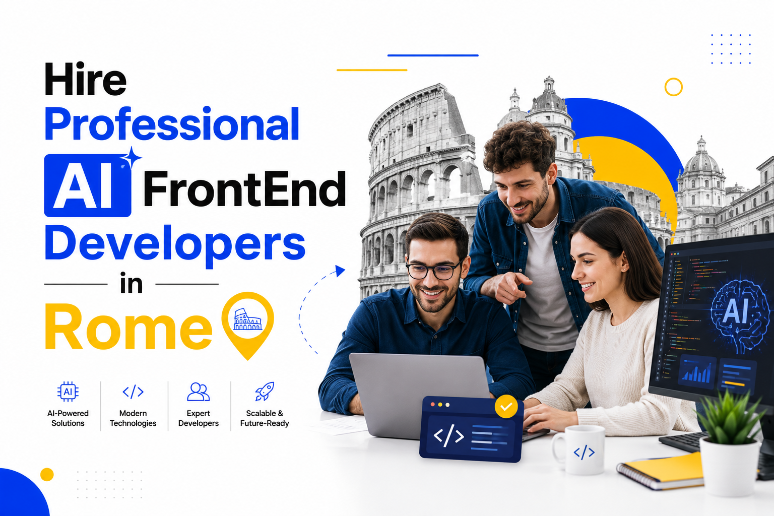 Hire Professional AI FrontEnd Developers in Rome 