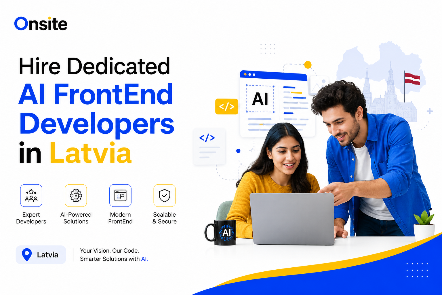 Hire Dedicated AI FrontEnd Developers in Latvia