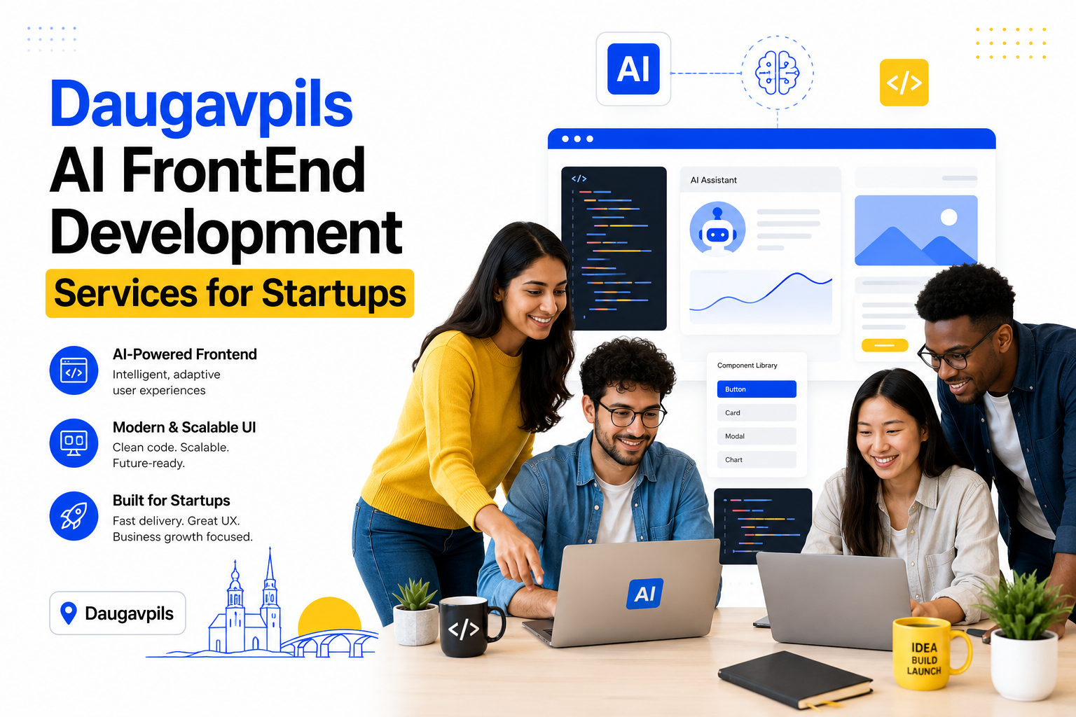 Daugavpils AI FrontEnd Development Services for Startups 