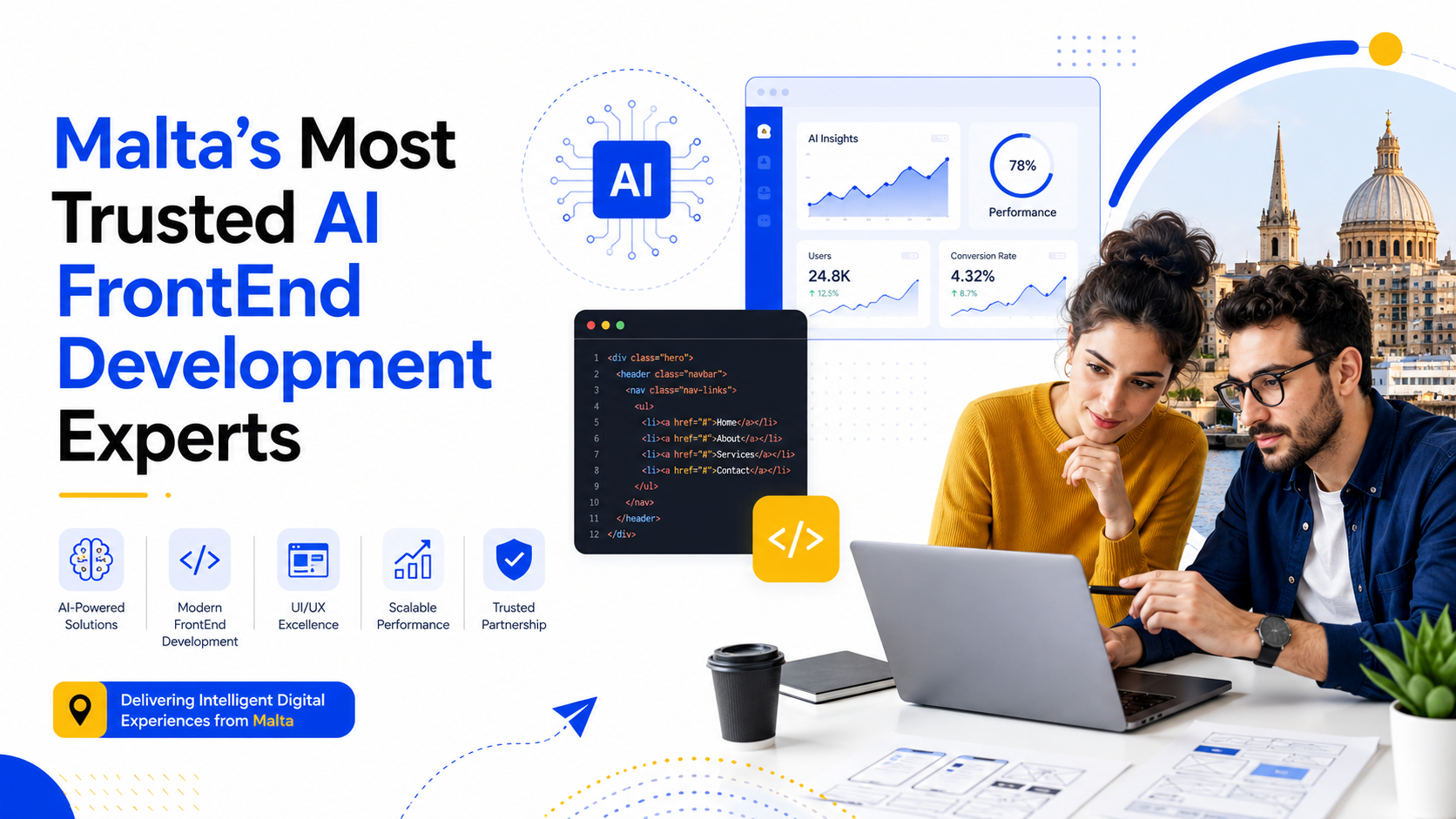 Malta’s Most Trusted AI FrontEnd Development Experts