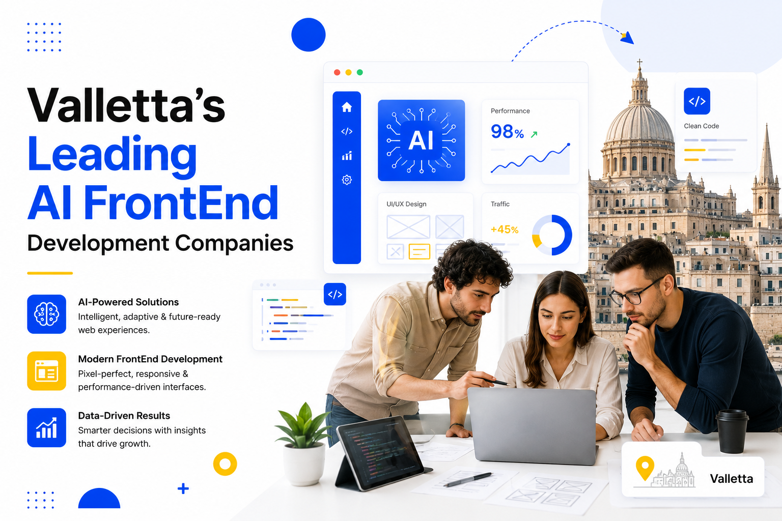 Valletta’s Leading AI FrontEnd Development Companies 