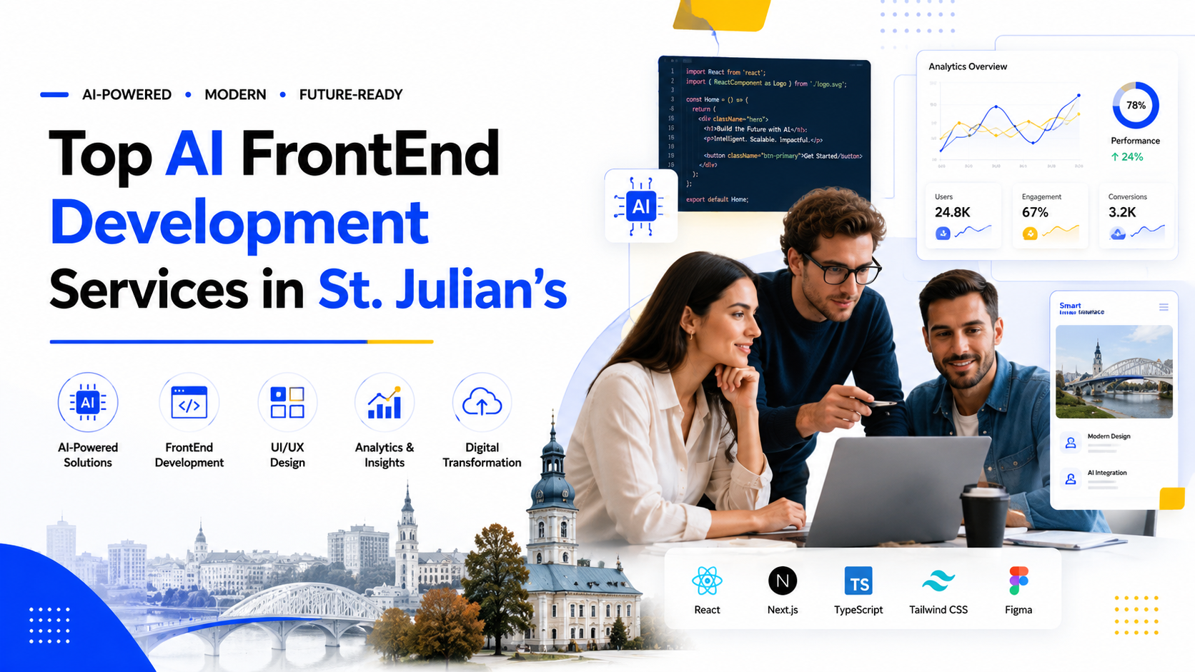 Top AI FrontEnd Development Services in St. Julian’s