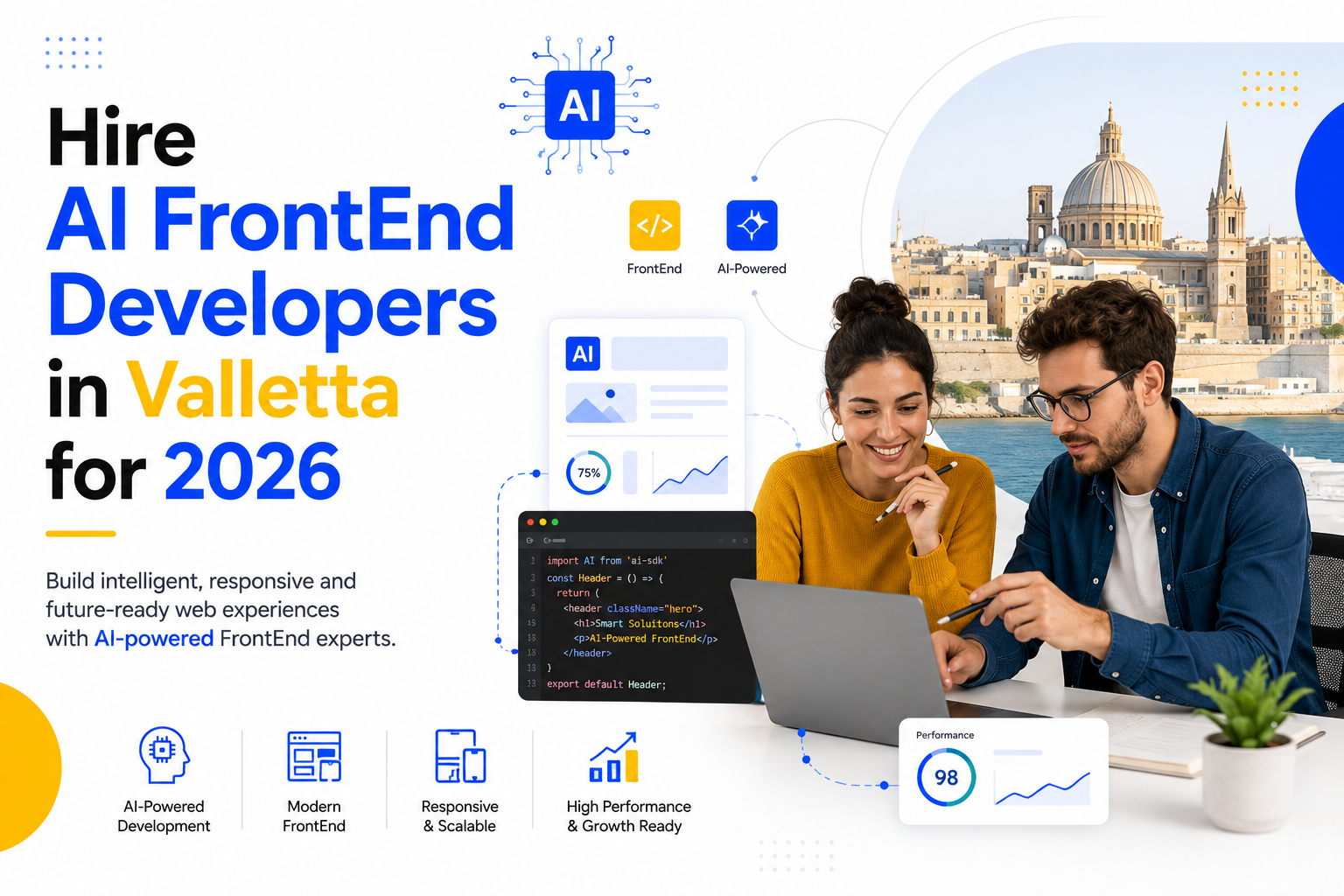 Hire AI FrontEnd Developers in Valletta for 2026 