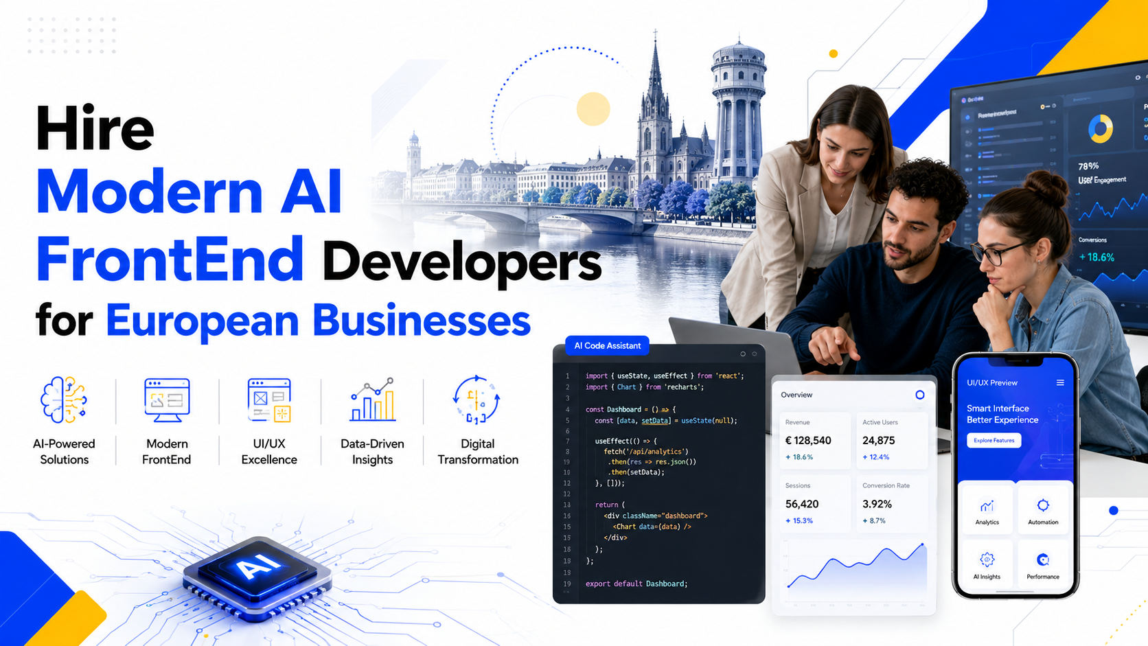 Hire Modern AI FrontEnd Developers for European Businesses