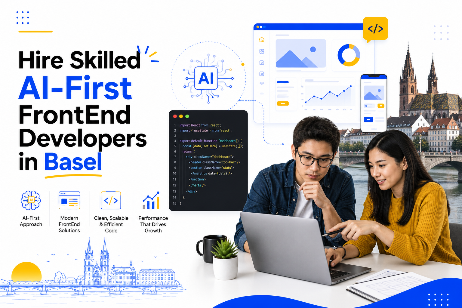 Hire Skilled AI-First FrontEnd Developers in Basel