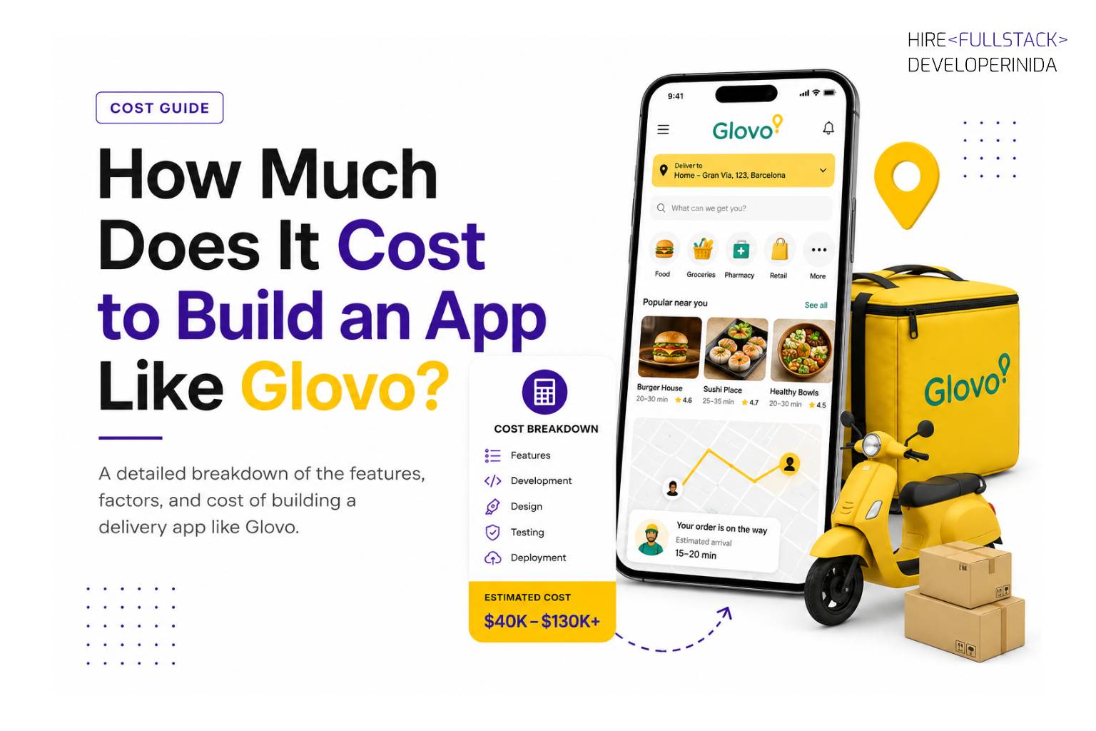 How Much Does It Cost to Build an App Like Glovo?