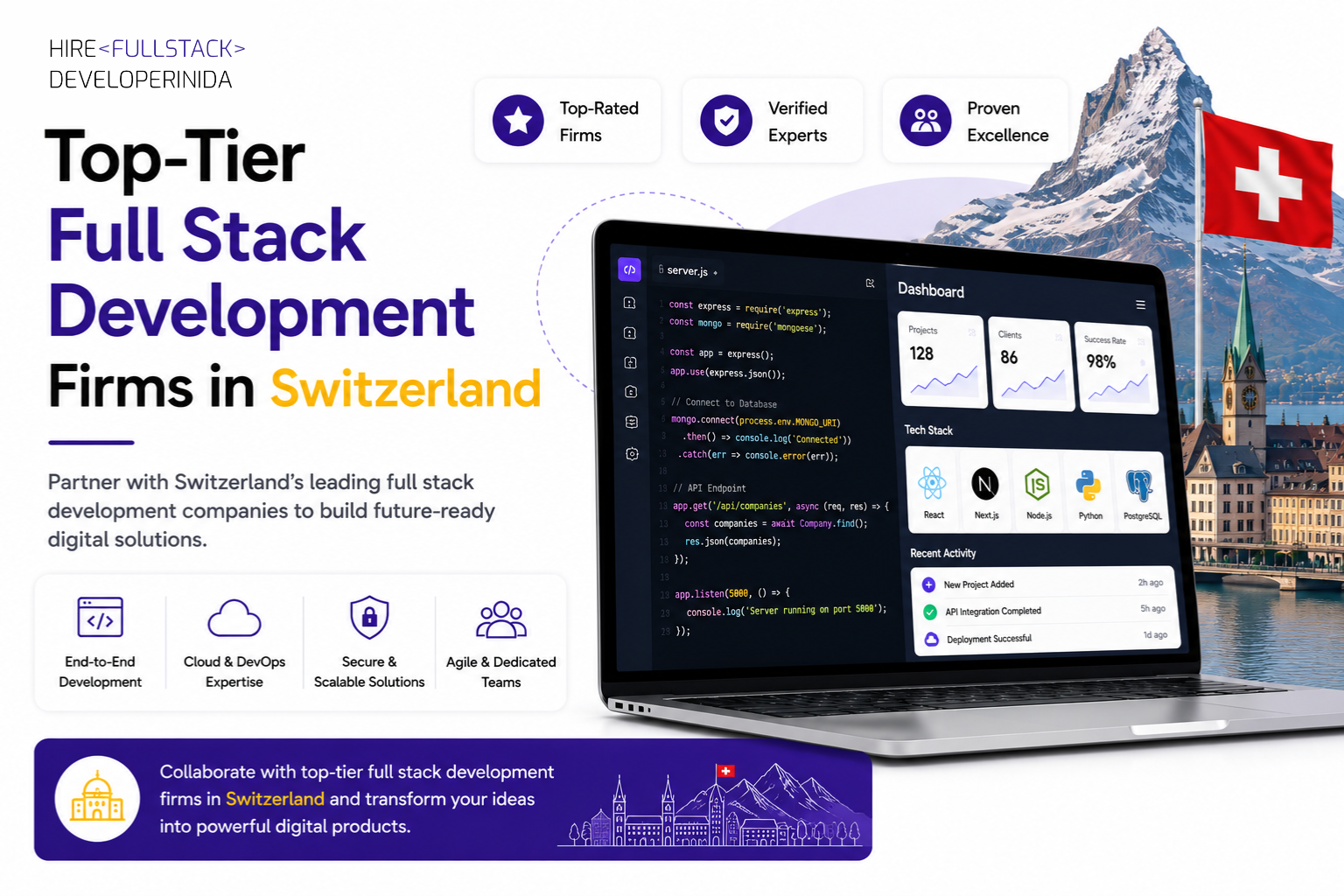 Top-Tier Full Stack Development Firms in Switzerland