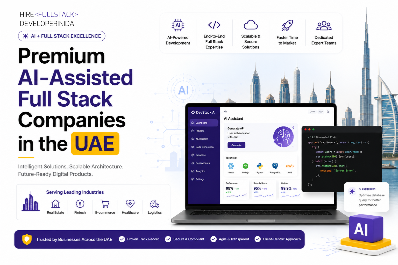 Premium AI-Assisted Full Stack Companies in the UAE