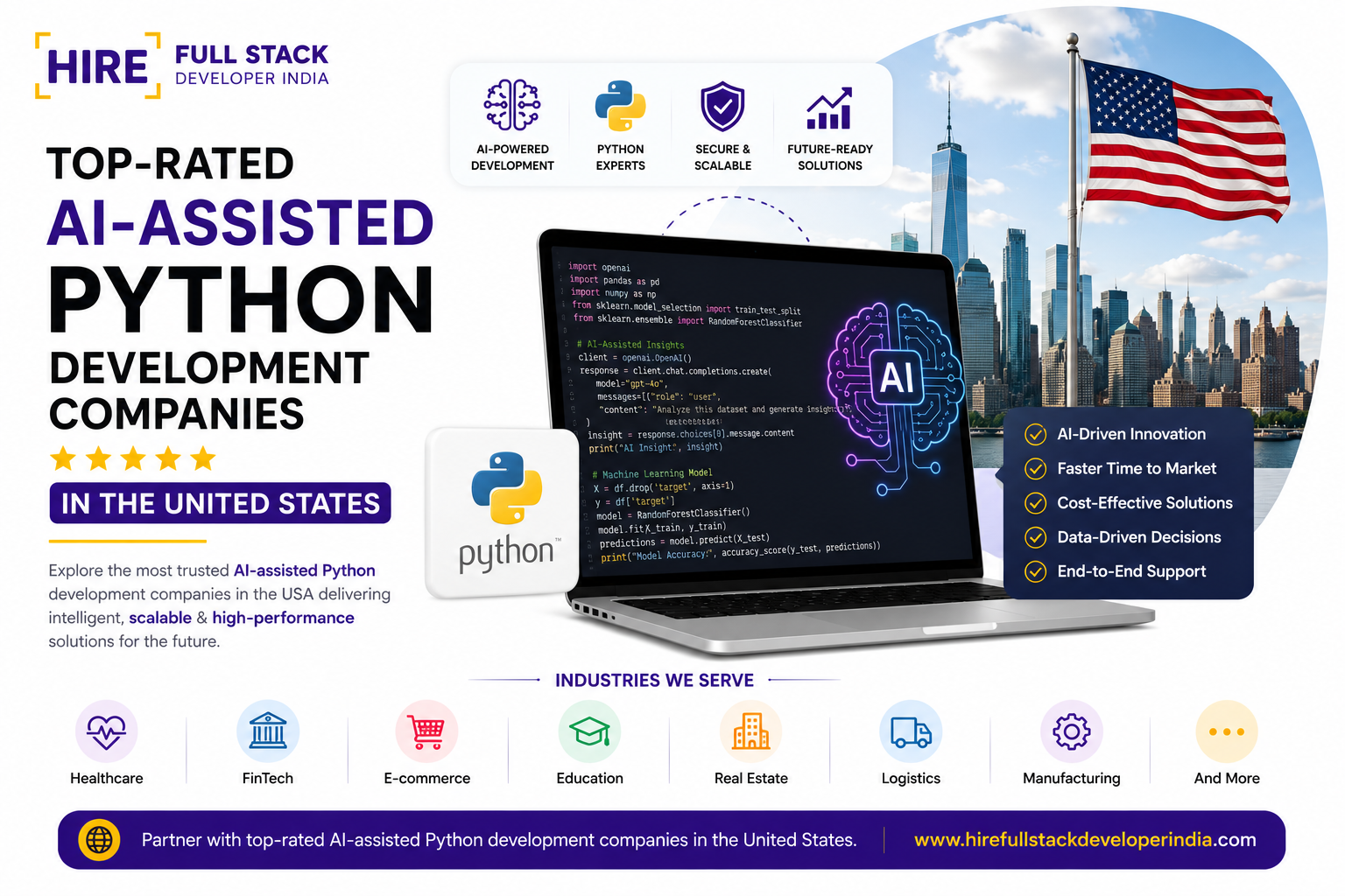 Top-Rated  AI-Assisted Python Development Companies in the United States