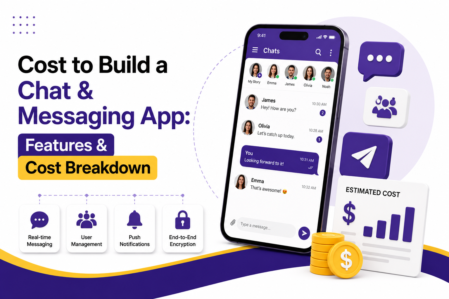 Cost to Build a Chat & Messaging App: Features & Cost Breakdown 