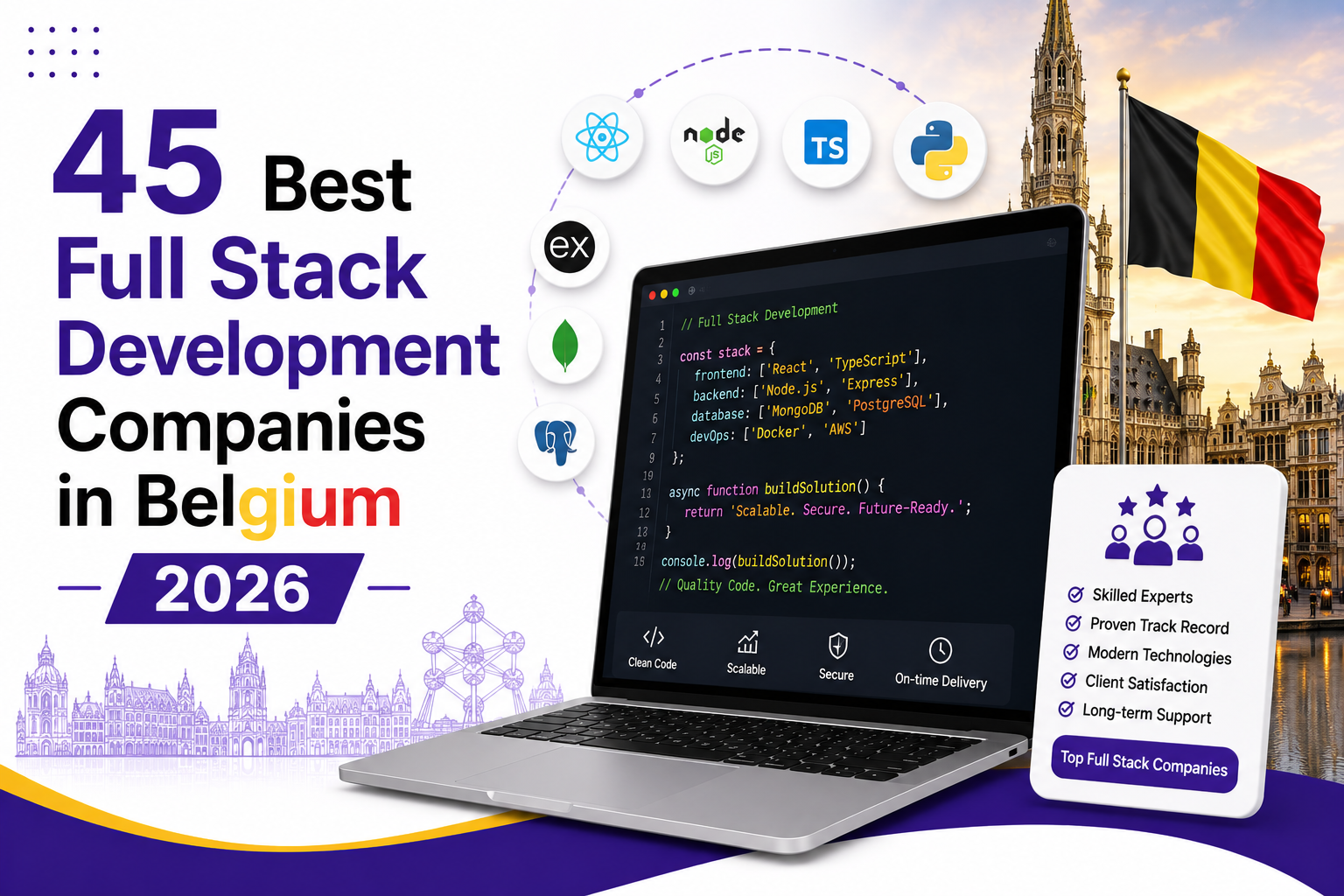 45 Premier Full Stack Development Companies in Belgium
