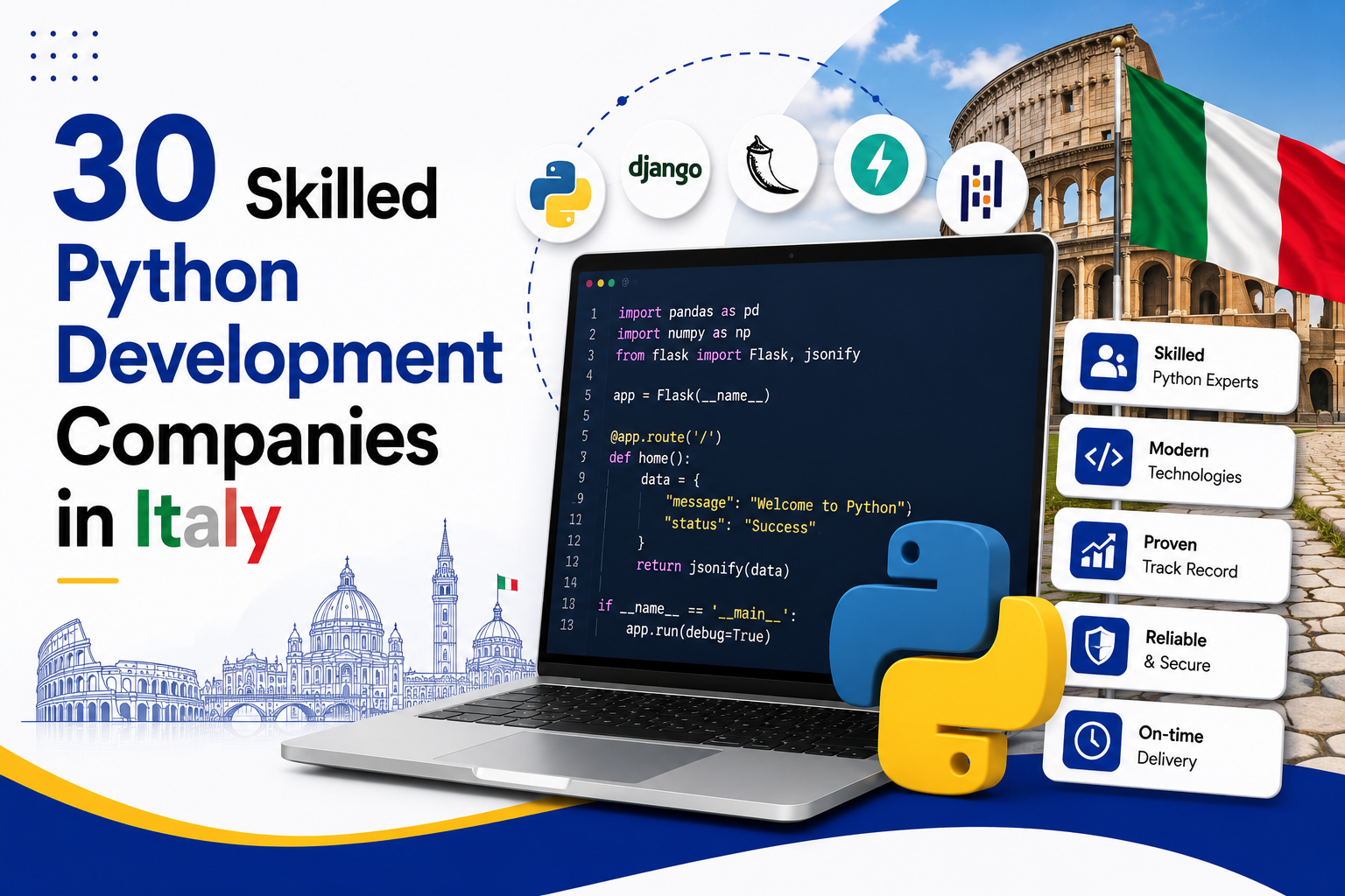 30 Skilled Python Development Companies in Italy