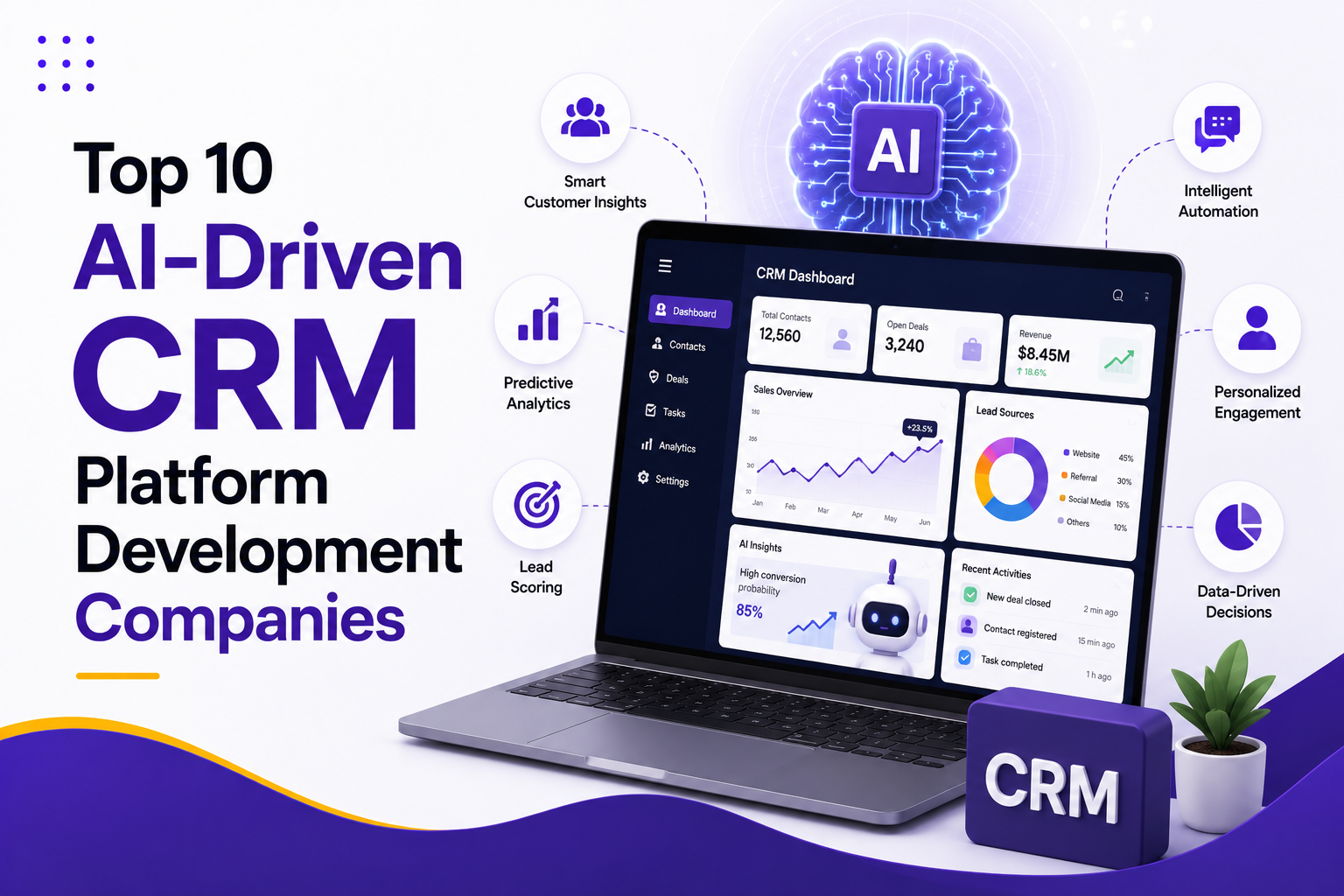Top 10 AI-Driven CRM Platform Development Companies