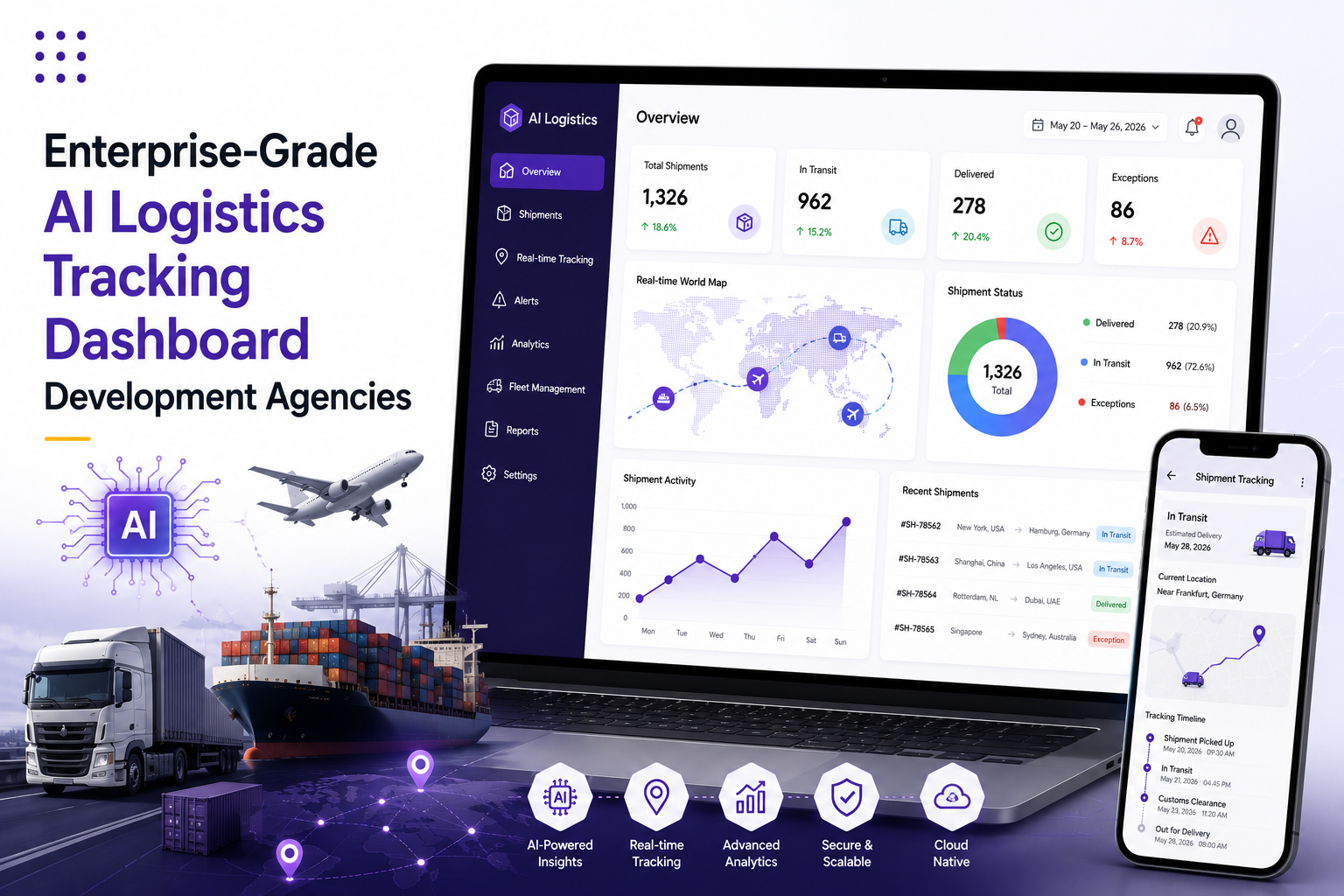 Enterprise-Grade AI Logistics Tracking Dashboard Development Agencies