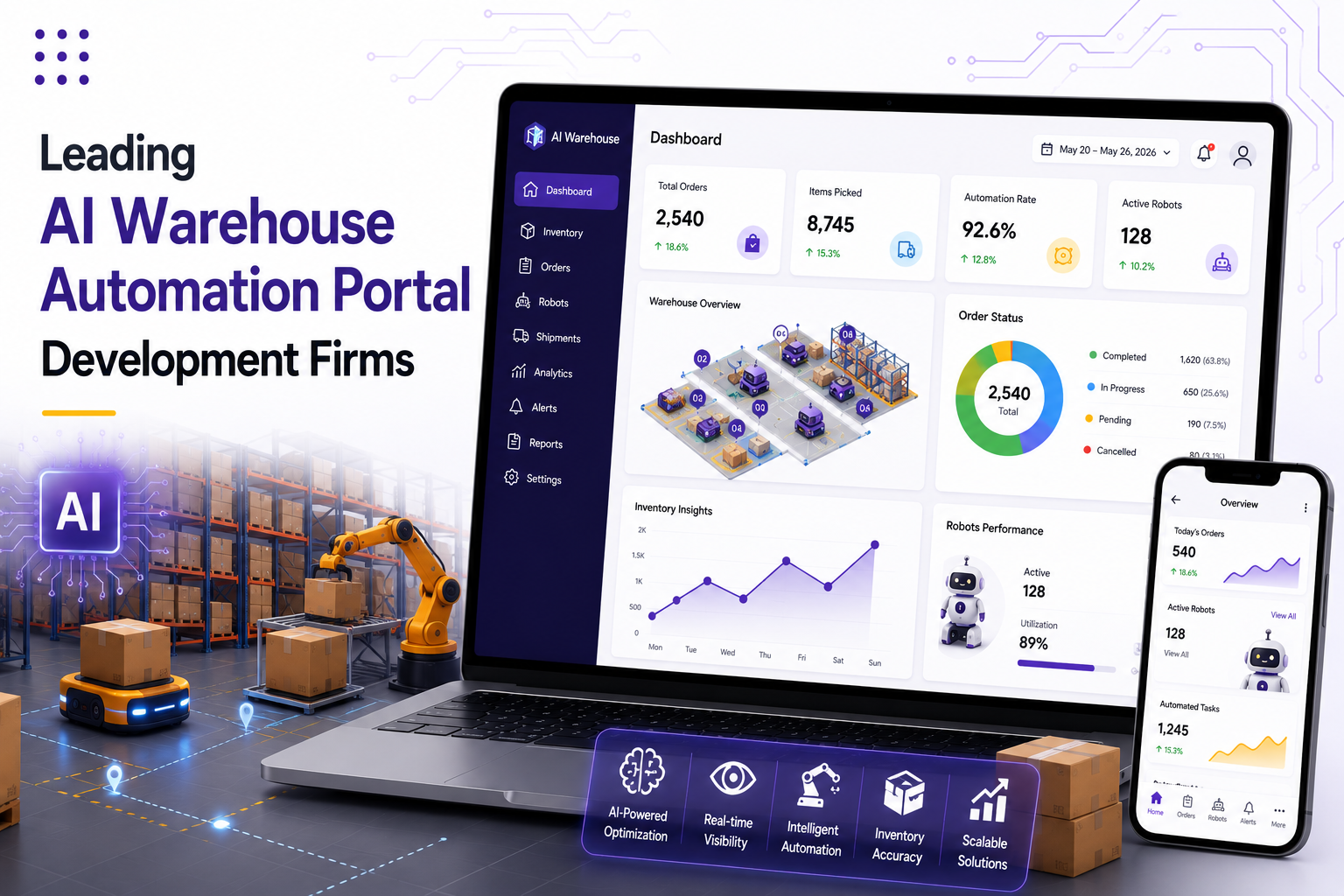 Leading AI Warehouse Automation Portal Development Firms