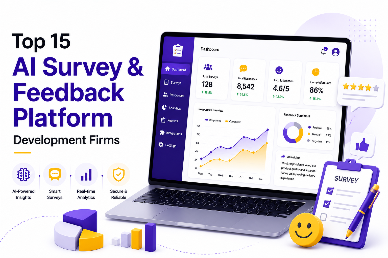 Top 15 AI Survey & Feedback Platform Development Firms to Watch in 2026