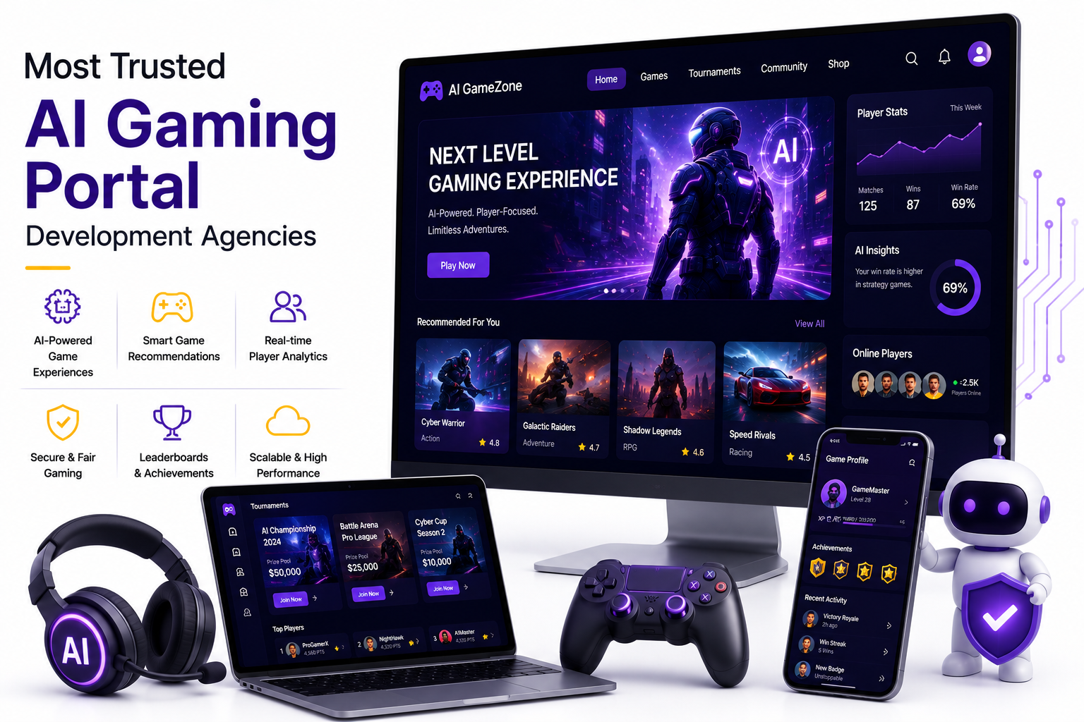 Most Trusted AI Gaming Portal Development Agencies