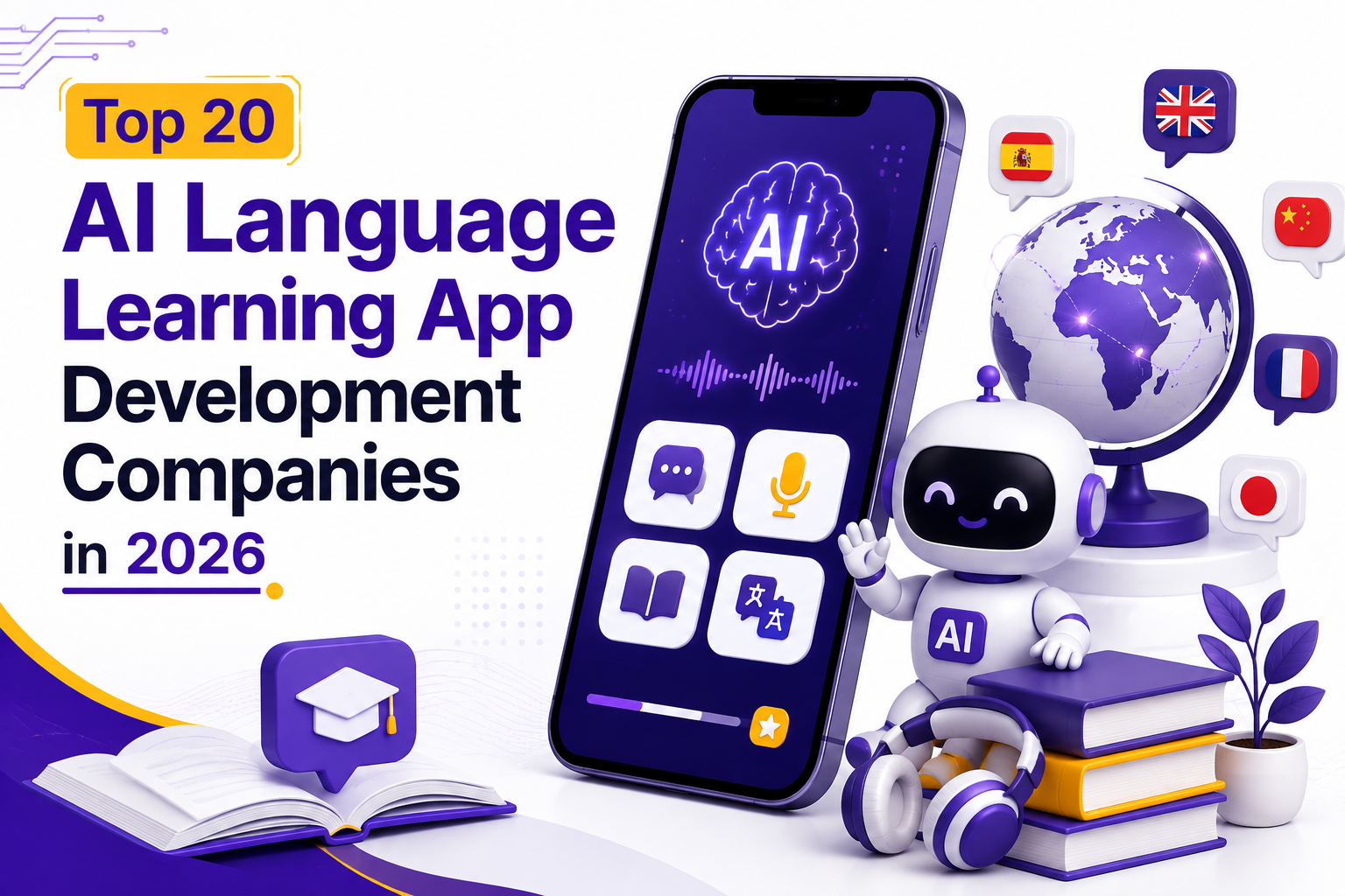 Top 20 AI Language Learning App Development Companies in 2026
