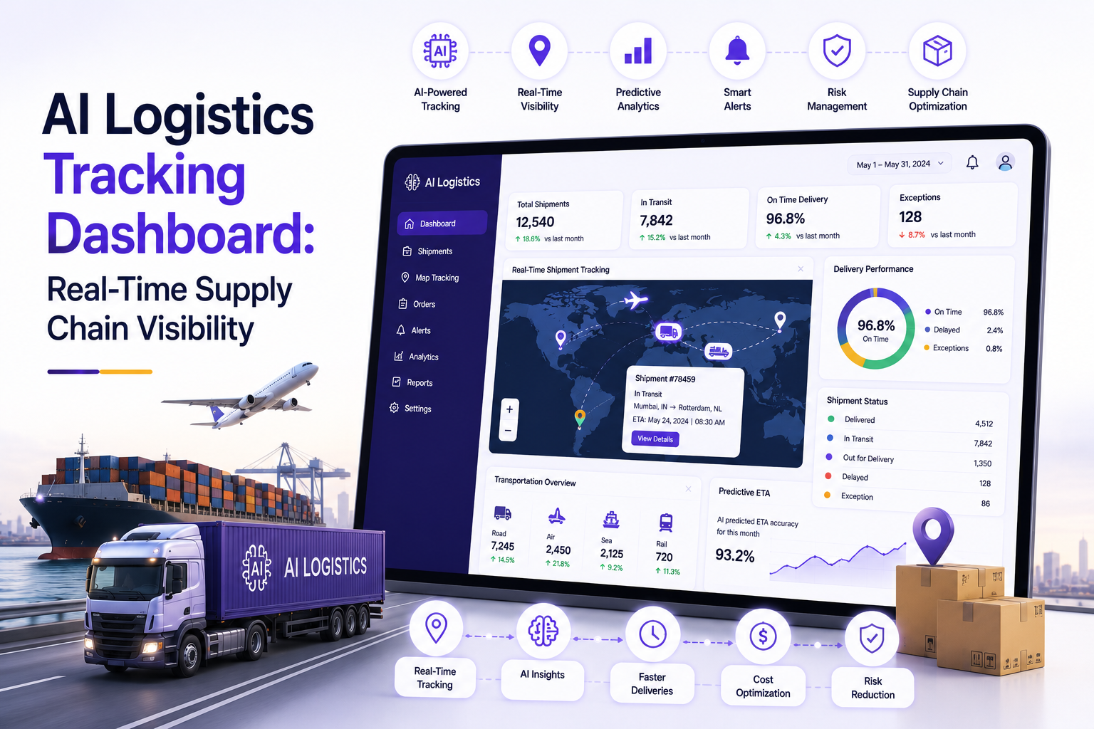 AI Logistics Tracking Dashboard: Real-Time Supply Chain Visibility
