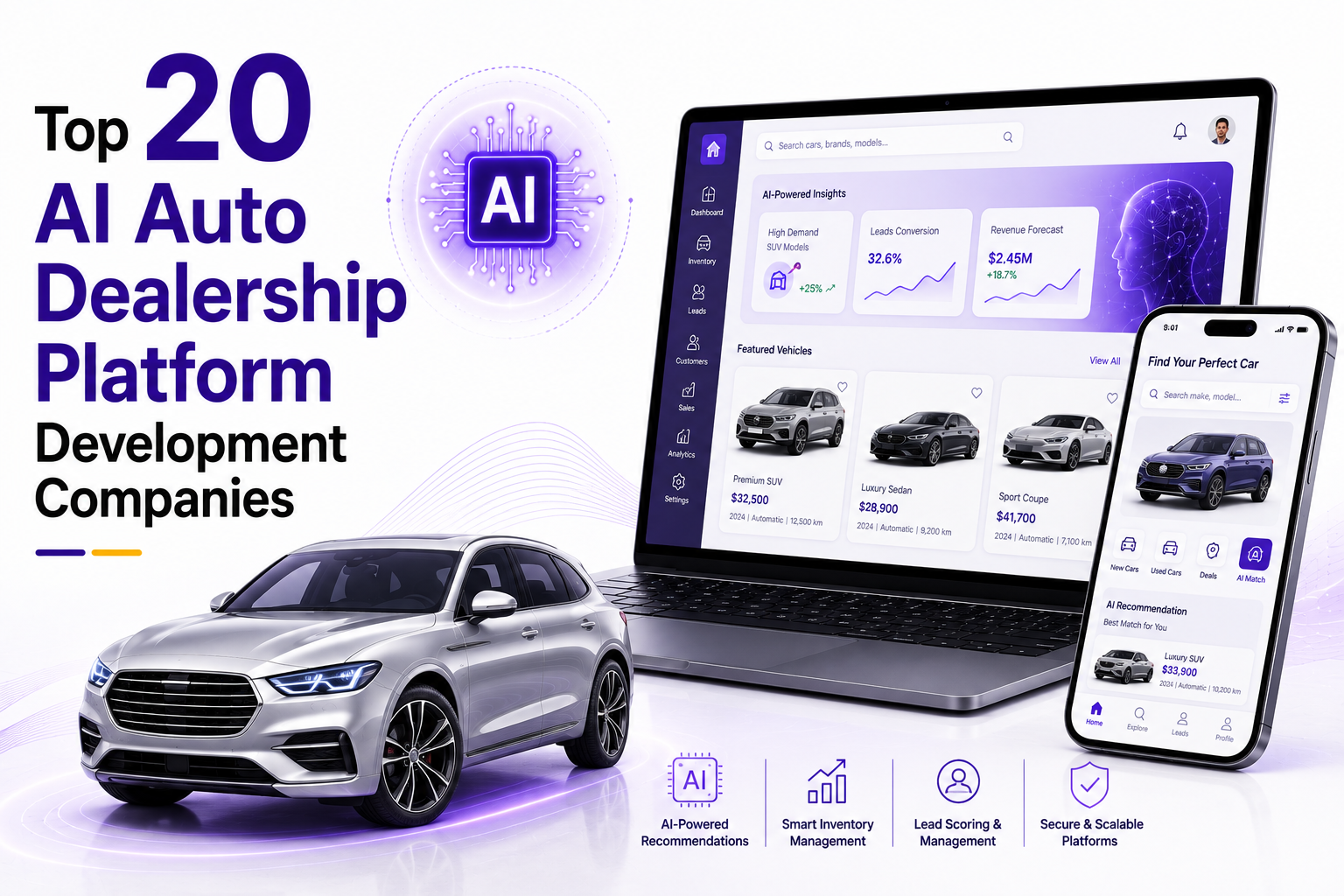 Top 15 AI Auto Dealership Platform Development Companies