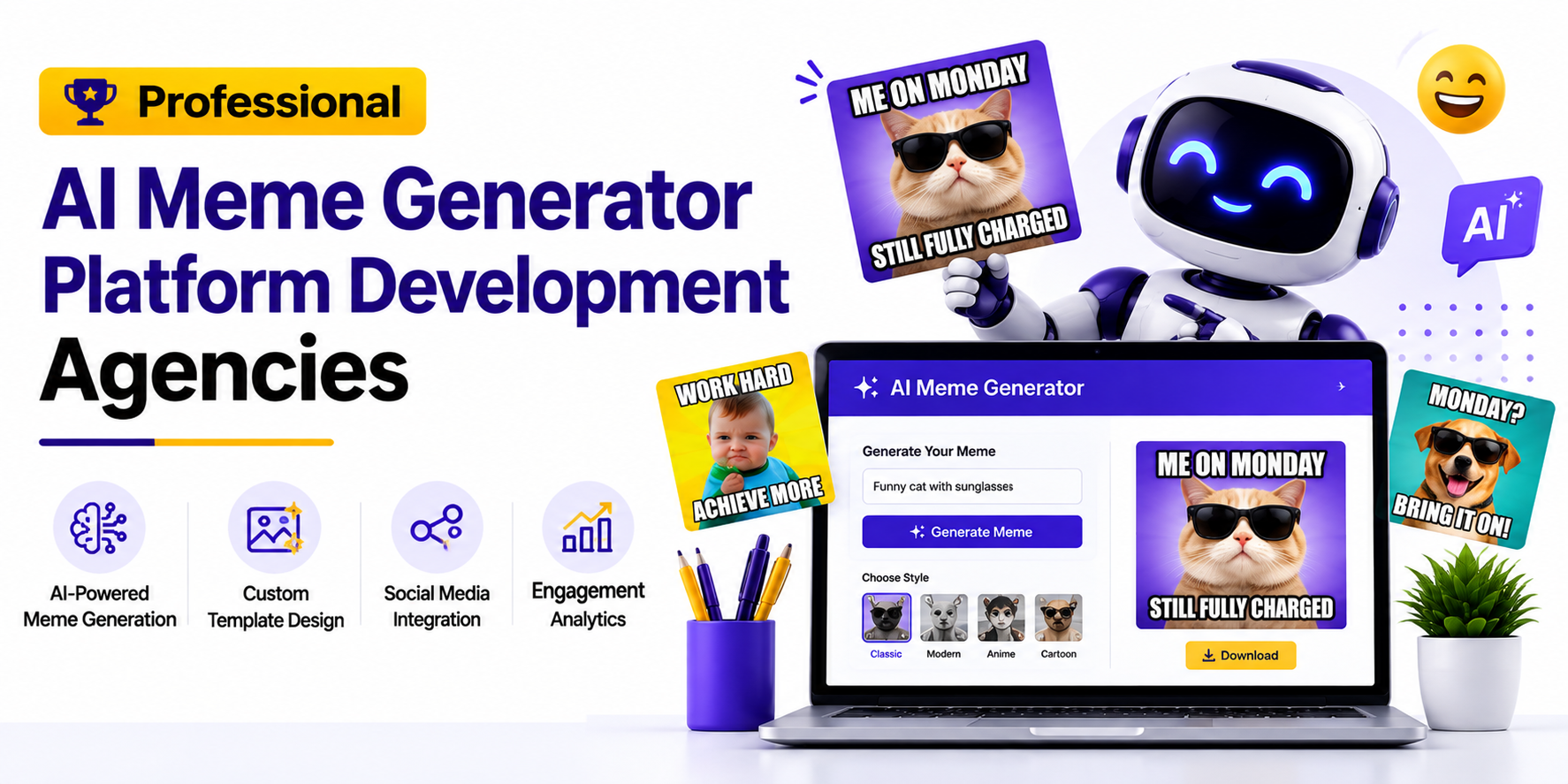 Professional AI Meme Generator Platform Development Agencies