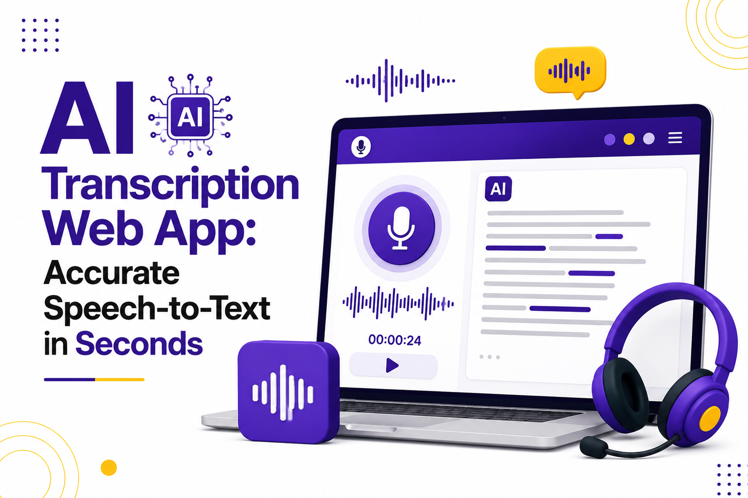 AI Transcription Web App: Accurate Speech-to-Text in Seconds