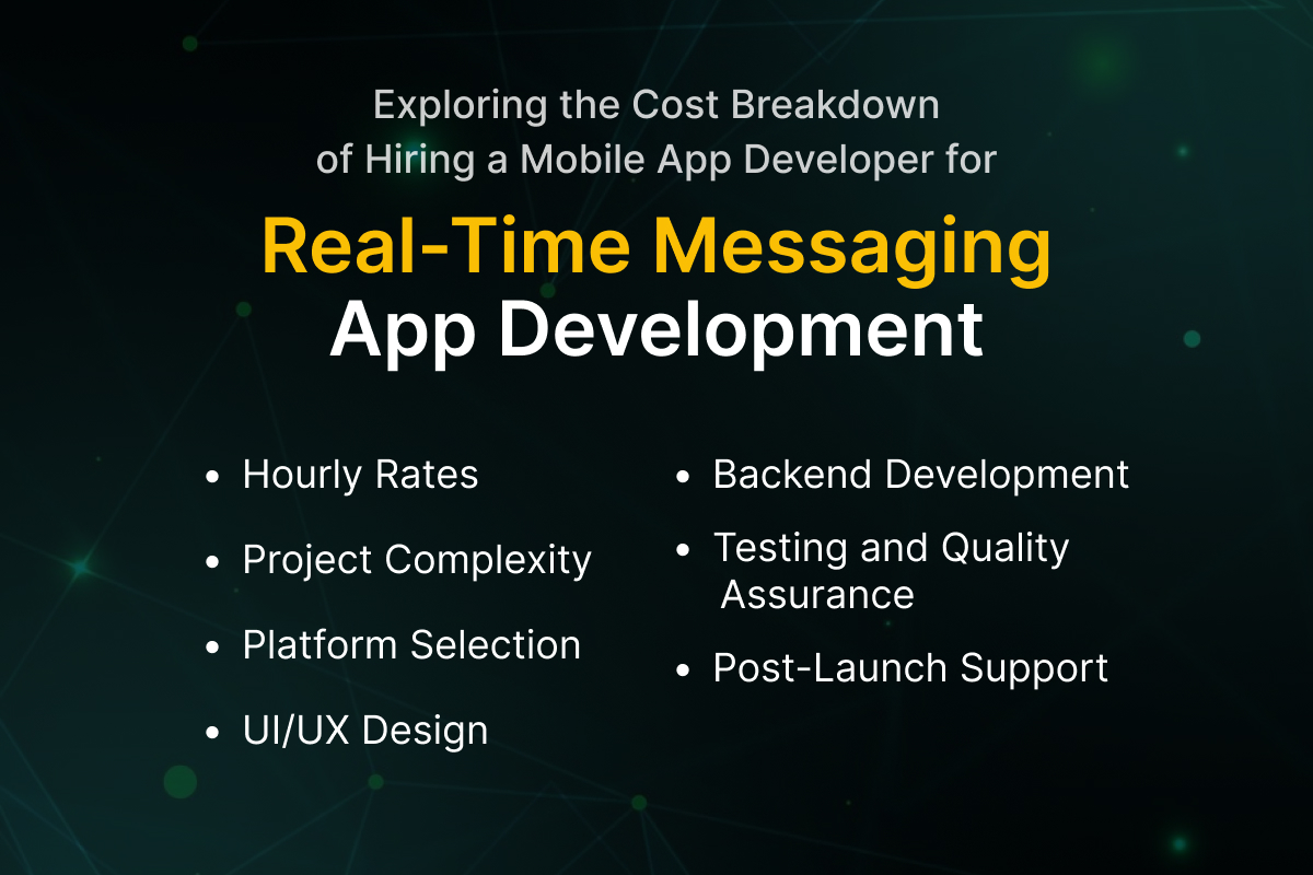 Exploring the Cost Breakdown of Hiring a Mobile App Developer for Real-Time Messaging App Development