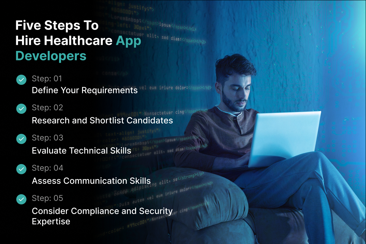 Five steps to hire healthcare app developers