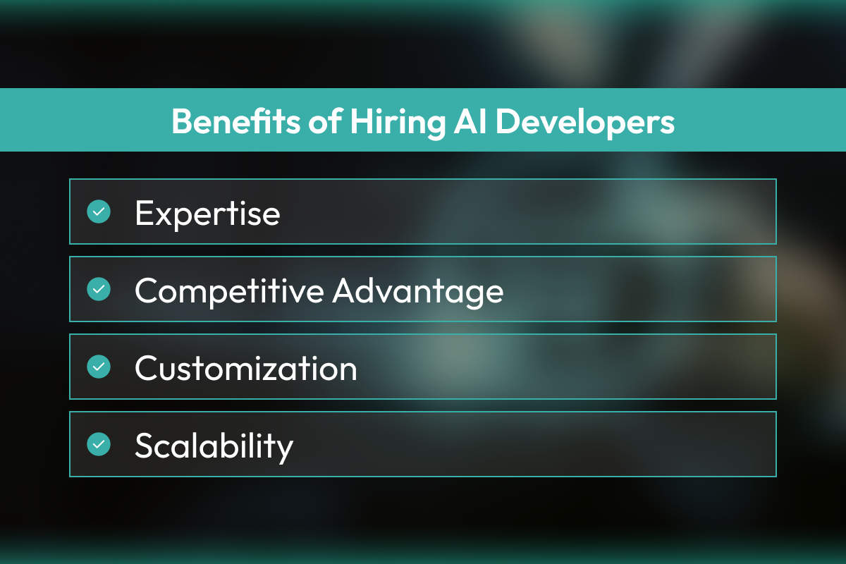 Benefits of Hiring AI Developers